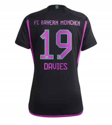 Bayern Munich Alphonso Davies #19 Replica Away Stadium Shirt for Women 2023-24 Short Sleeve